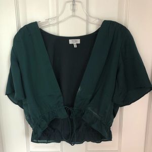 Tobi Front Tie Crop Top